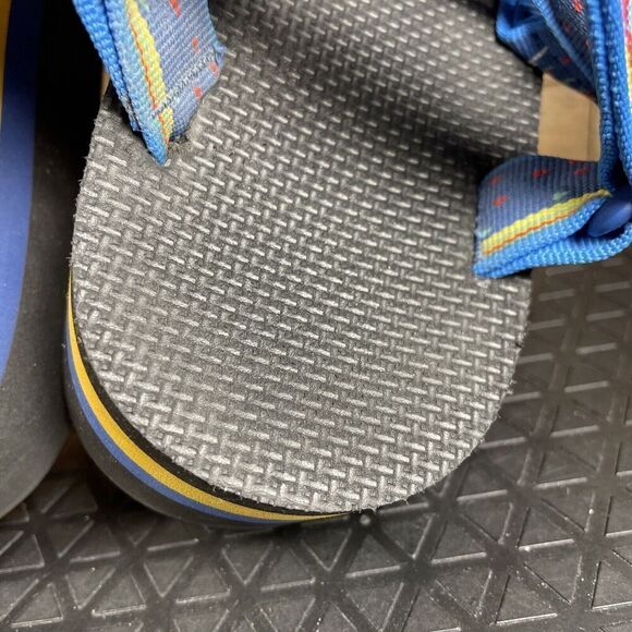 Teva Women’s Size 11 Platform Universal Black Blue Unicorn Sandals Strappy - Picture 7 of 10